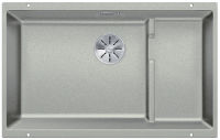 Logo Evier blanco subline 700-u level pdur gris perle avec accessoires manu inf 523455