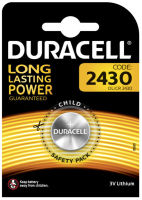 Logo Duracell pile bouton lithium 'electronics', 2430, en blister 3040096