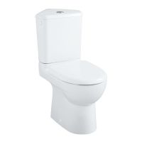 Logo Wc - wc au sol - prima compact d'angle multi 75,5 x 36 - blanc