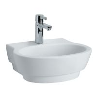 Logo Lave-mains - lave-mains cramique - jazz 45 x 39 - blanc 00103120000