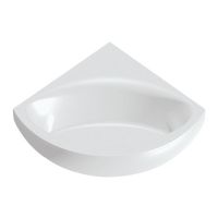 Logo Baignoires - baignoires d'angle - prima de 145 145 x 145 - blanc