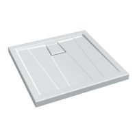 Logo Douche - receveurs de douche  poser - manhattan 90 x 90 x 6 - blanc