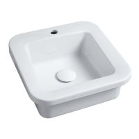 Logo Vasques - vasques  encastrer - cocktail 45 x 45 - blanc 00162300000