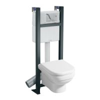 Logo Wc - wc suspendus - latitude 54 x 39 - blanc 08396300000400