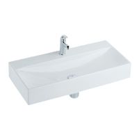 Logo Lavabos - lavabos en cramique - diedro 90 x 42 x 14,5 - blanc