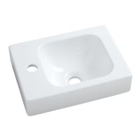 Logo Lave-mains - lave-mains cramique - lovely 38 x 28 x 9 - blanc