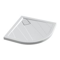 Logo Douche - receveurs de douche  poser - manhattan 90 x 90 x 6 - blanc