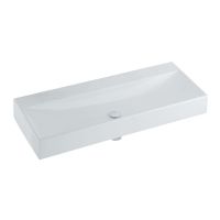 Logo Lavabos - lavabos en cramique - diedro 120 x 48,4 x 14,5 - blanc