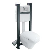Logo Wc - wc suspendus - chamade 57 x 35 - blanc 08395100000300