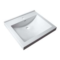 Logo Vasques - vasques  encastrer - varicor palerme 60 x 54 - blanc