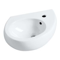 Logo Lave-mains - lave-mains cramique - chamade 48 x 34 - blanc