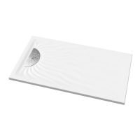 Logo Douche - receveurs de douche  poser - embruns 140 x 80 x 3,7 - blanc