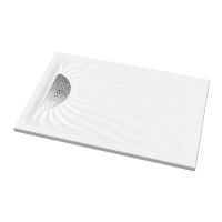 Logo Douche - receveurs de douche  poser - embruns 120 x 80 x 3,7 - taupe