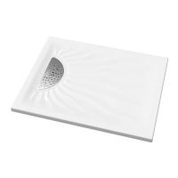 Logo Douche - receveurs de douche  poser - embruns 100 x 80 x 3,7 - blanc