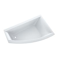 Logo Baignoires - baignoires d'angle - esquisse de 160 160 x 100 - blanc