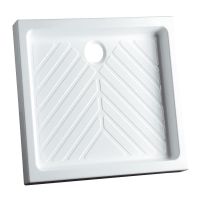 Logo Douche - receveurs de douche  poser - bastia 120 x 80 x 11 - blanc