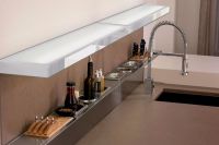 Logo Luisina - glasstab - tablette lumineuse fluorescente 1210 mm coloris blanc zen tlv28 006