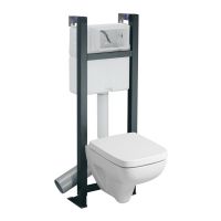 Logo Style - wc - wc suspendus - prima style compact  - blanc