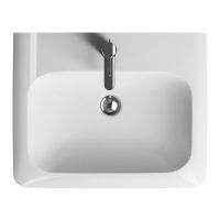 Logo Plans de toilette - plans de toilette en cramique - arum  - blanc