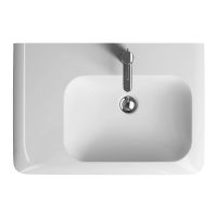 Logo Plans de toilette - plans de toilette en cramique - arum  - blanc