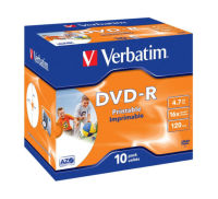 Logo Boite de 10 dvd-r 16x 4,7gb verbatim imprim. 951571