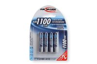 Logo Ansmann pile nimh premium, micro aaa, 1.100mah, blister de 4 18005392