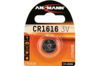 Logo Ansmann pile bouton en lithium 'cr1616', 3,0 volt, blister 18005467