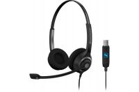 Logo Sennheiser sc 260 usb  micro-casque pc  - 2 ecouteurs 450261