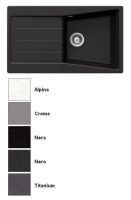 Logo Luisina - luisigranit - rigoletto - evier � encastrer luisina 1 bac, 1 �gouttoir coloris nera ev1201 118