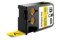 Logo Dymo ruban xtl(tm) vinyle multiusages 24 mmx7,5m noir/jaune 1868773 704571