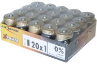 Logo Ansmann pile alcaline 'x-power', mono d, présentoir de 20 18005431