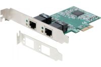 Logo Carte pciie 1x double rj-45 gigabit + low profile 310541