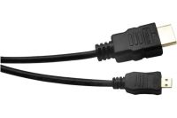 Logo Cordon hdmi haute vitesse avec ethernet micro hdmi  5,00m 128499