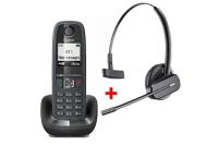 Logo Pack tlphone sans fil gigaset as470 + casque sans fil plan 465532
