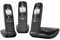 Logo Gigaset, produit rfrence : giga as 470 a trio noir