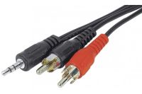 Logo C�ble jack 3.5mm/2x rca m�le 10m 108530