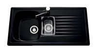 Logo Villeroy & boch - targa - evier  encastrer villeroy & boch 1 bac, 1 vide-sauce, 1 gouttoir coloris ev6753 01 36
