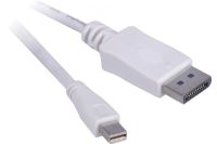 Logo Cordon mini displayport vers displayport 1.2 mm blanc - 1 m 128005