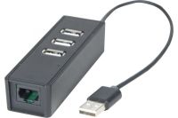 Logo Adapt usb 2 vers rj45 10/100 + hub 3 ports usb 2.0 310623