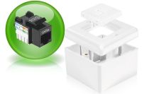 Logo Boitier mural en saillie 1 rj45 stp cat6a 909541