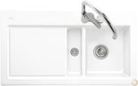 Logo Villeroy & boch - subway - evier  encastrer villeroy & boch 1 bac, 1 vide-sauce, 1 gouttoir colori ev6773 02 i2