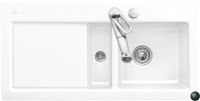 Logo Villeroy & boch - subway - evier  encastrer villeroy & boch 1 bac, 1 vide-sauce, 1 gouttoir colori ev6770 02 s5