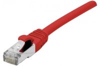 Logo Cordon rj45 sur câble catégorie 7 s/ftp lsoh snagless rouge - 1,5 m 858634