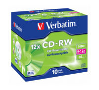 Logo Pack de 10 cd-rw 4x-10x 700mo verbatim 951098