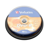 Logo Spindle de 10 dvd-r 16x 4,7gb verbatim 951575
