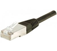 Logo Cordon rj45 extérieur catégorie 6 f/utp noir - 5 m 845042
