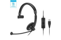 Logo Sennheiser sc 40 usb ms noir, micro-casque filaire monaural 450226
