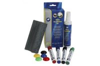 Logo Af kit de nettoyage pour tableaux blancs + crayons + tampon 190915