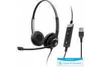 Logo Sennheiser sc 260 usb ms ii, micro-casque binaural 450225