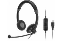 Logo Sennheiser sc 70 usb ctrl noir, micro-casque binaural 450229